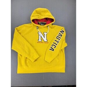 Nautica Lil Yachty Hoodie Mens Large Sailing Team Pullover Embroidered Spell Out